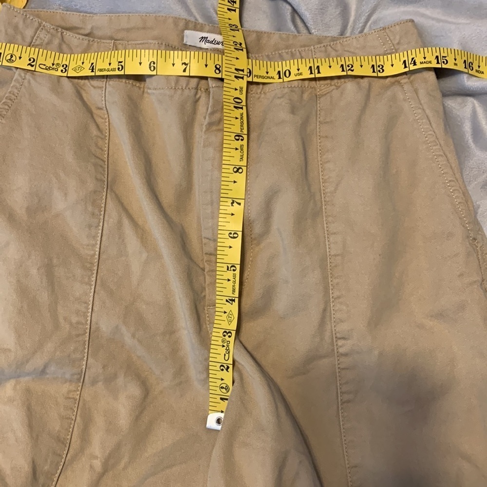 Madewell seamed wide leg desert dune size 4 khaki ng545 - Picture 3 of 6